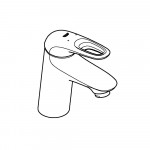 Смеситель для раковины GROHE Eurostyle, S-Size, хром 