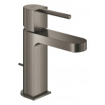 Смеситель для раковины GROHE Plus с донным клапаном, S-Size, темный графит матовый 