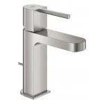 Смеситель для раковины GROHE Plus с донным клапаном, S-Size, суперсталь 