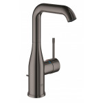 Смеситель для раковины GROHE Essence с донным клапаном, L-Size, темный графит глянец 