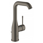 Смеситель для раковины GROHE Essence с донным клапаном, L-Size, темный графит матовый 