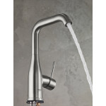 Смеситель для раковины GROHE Essence с донным клапаном, L-Size, суперсталь 