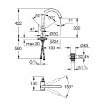 Смеситель для раковины GROHE Atrio, XL-Size, хром 
