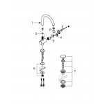 Смеситель для раковины GROHE Atrio, XL-Size, хром 