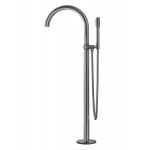 Внешняя часть смесителя для ванны GROHE Atrio напольного монтажа, темный графит матовый 