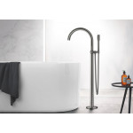 Внешняя часть смесителя для ванны GROHE Atrio напольного монтажа, темный графит матовый 