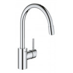 Смеситель для кухонной мойки GROHE Concetto с вытяжным изливом, хром 