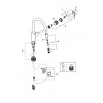 Смеситель для кухонной мойки GROHE Concetto с вытяжным изливом, хром 