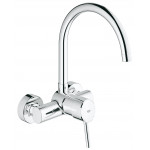 Смеситель для кухонной мойки GROHE Concetto, настенный, хром 
