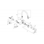 Смеситель для кухонной мойки GROHE Concetto, настенный, хром 