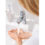 Смеситель для раковины GROHE BauCurve, с донным клапаном, хром 