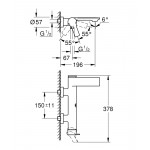 Смеситель для ванны GROHE Allure, хром 