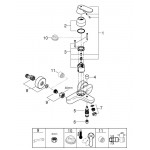Смеситель для ванны GROHE Eurosmart Cosmopolitan, хром 