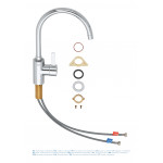 Смеситель для кухонной мойки GROHE Eurosmart Cosmopolitan, хром 