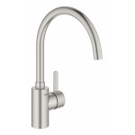 Смеситель для кухонной мойки GROHE Eurosmart Cosmopolitan, высокий излив, суперсталь 