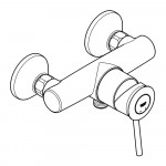 Смеситель для душа GROHE BauClassic, хром 