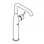 Смеситель для раковины GROHE Essence, XL-Size, темный графит матовый