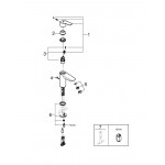 Смеситель для раковины GROHE Eurosmart с цепочкой, S-Size, хром 