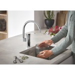 Смеситель для кухонной мойки GROHE Eurosmart, хром 