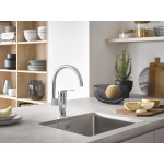 Смеситель для кухонной мойки GROHE Eurosmart, хром 