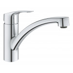 Смеситель для кухонной мойки GROHE Eurosmart с поворотным изливом, хром 