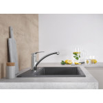 Смеситель для кухонной мойки GROHE Eurosmart с поворотным изливом, хром 