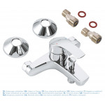 Смеситель для ванны GROHE Eurosmart, хром 