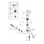 Смеситель для ванны GROHE Eurosmart, хром 