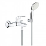 Смеситель для ванны GROHE Eurosmart с душевым гарнитуром, хром 