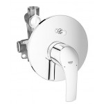 Смеситель для ванны GROHE Eurosmart скрытого монтажа, в комплекте с монтажной частью, хром 