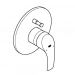 Смеситель для ванны GROHE Eurosmart скрытого монтажа, в комплекте с монтажной частью, хром 