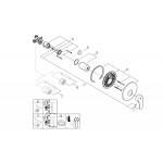Смеситель для душа GROHE Eurosmart скрытого монтажа, в комплекте с монтажной частью, хром 