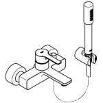 Смеситель для ванны GROHE Lineare с душевым гарнитуром, хром 