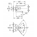 Термостат для раковины GROHE Grohtherm Special настенный, с локтевым управлением, хром 