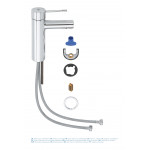 Смеситель для раковины GROHE Essence с низким изливом, хром 