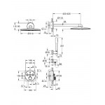 Набор для комплектации душа, GROHE Rainshower SmartActive 310, хром