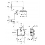 Набор для комплектации душа с Rainshower Cosmopolitan 160, GROHE Grohtherm Convent, хром