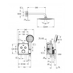 Набор для комплектации душа GROHE Grohtherm SmartControl, хром