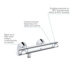 Термостат для душа GROHE Grohtherm 500, хром 