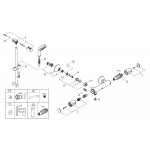 Термостат для душа GROHE Grohtherm 500, с душевым гарнитуром, хром 