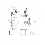 Кран для раковины GROHE Euroeco Cosmopolitan E инфракрасный, без функции смешивания, питание от батареи 6V, хром (36271000)