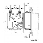 Скрытый монтажный ящик GROHE Eurosmart Cosmopolitan E 