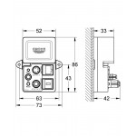 Модуль Bluetooth GROHE F-digital deluxe для паро-душевой кабины 