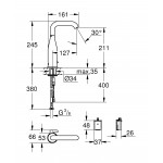 Смеситель для раковины GROHE Essence E инфракрасный, питание от батареи 6V, хром 