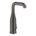 Смеситель для раковины GROHE Essence E инфракрасный, с регулировкой температуры, питание от батареи 6V, темный графит глянец 