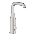 Смеситель для раковины GROHE Essence E инфракрасный, с регулировкой температуры, питание от батареи 6V, суперсталь 