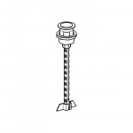 Кнопка смыва для унитаза GROHE, хром 