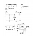 Смывной бачок наружного монтажа для унитаза GROHE, белый 