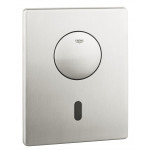 Панель смыва инфракрасная для унитаза GROHE Tectron Skate с дополнительным механическим смывом, нержавеющая сталь (37419SD0)