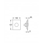 Панель смыва для унитаза GROHE Skate 